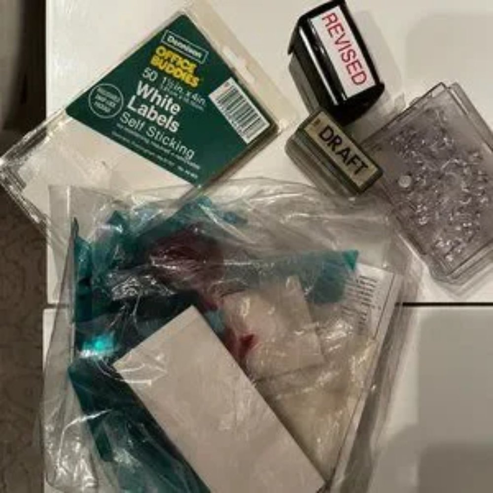 Office Supplies - Mixed File Tabs,‎ Stamps Etc.